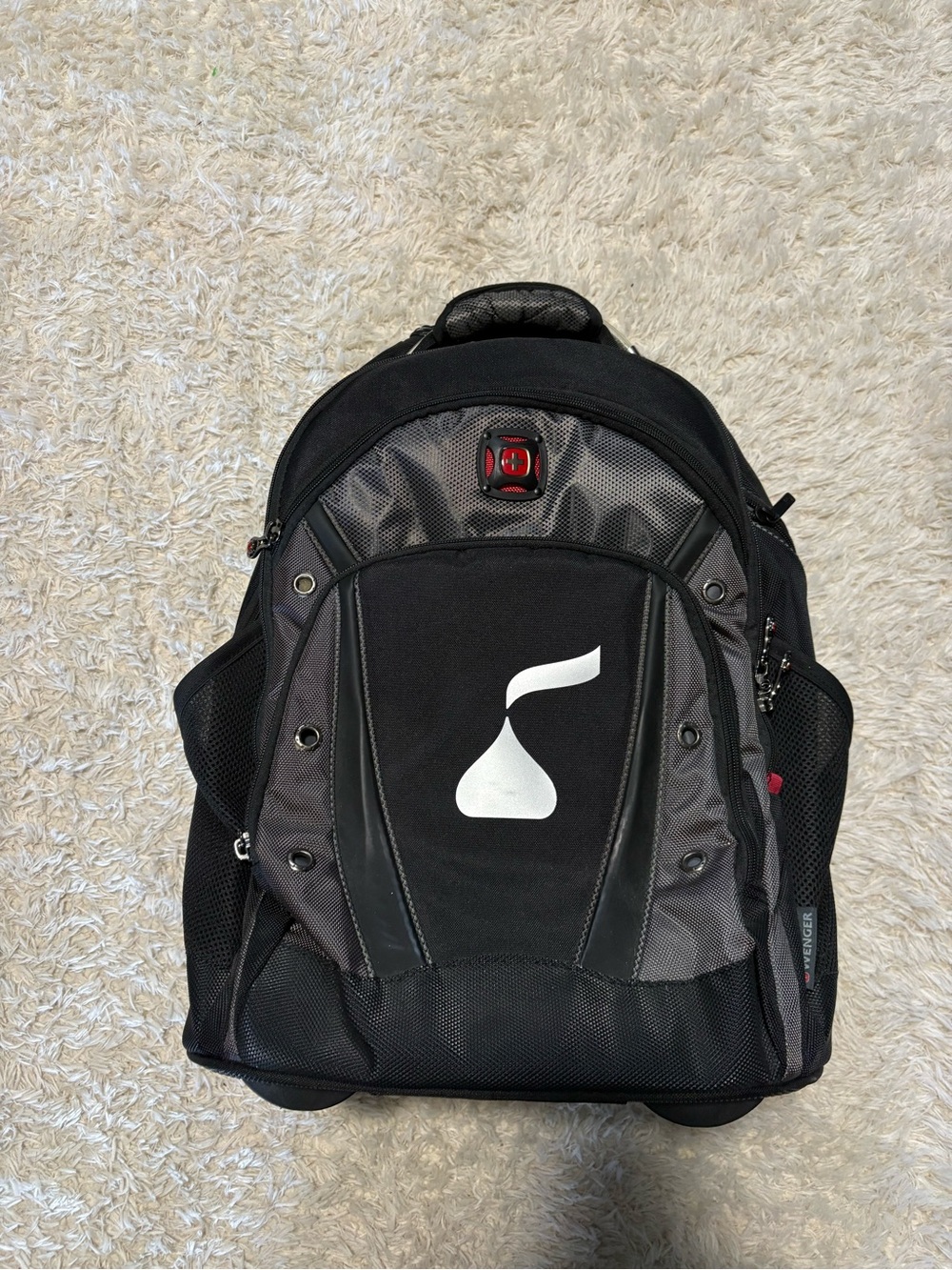 SwissGear Black and Gray Multi-Compartment Travel Backpack